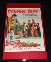 1955 Cracker Jack Framed 11x17 ORIGINAL Advertising Display  - $59.39