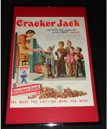 1955 Cracker Jack Framed 11x17 ORIGINAL Advertising Display  - $59.39