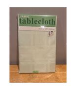 Fabric Tablecloth Oblong 60 x 84 Plaid Mint Easter Green Table Cover New - €17,00 EUR