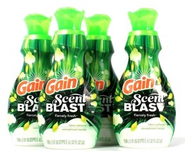 4 Count Ultra Gain 32 Oz Scent Blast Fiercely Fresh Fabric Softener All ... - £41.68 GBP