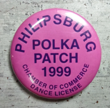 Vintage Philipsburg PA Polka Patch 1999 Chamber of Commerce Dance Licens... - £10.30 GBP