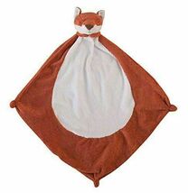 ANGEL DEAR BABY FOX ORANGE &amp; WHITE SECURITY BLANKET STUFFED ANIMAL PLUSH... - $14.25
