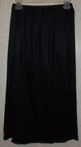 EXCELLENT WOMENS Vanity Fair 32&quot; BLACK HALF SLIP  SIZE M/40 - £18.35 GBP