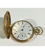 Elgin Vintage 14k Yellow Gold 15 Jewels Pocket Watch - £1,918.09 GBP