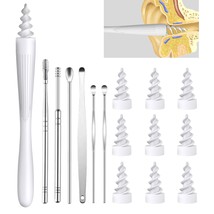 3 in 1 Ear Wax Removal Tool, Q-Grips Ear Wax Removal Reusable Washable Replacem - £20.70 GBP