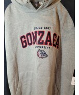 NWT Gonzaga University Bulldogs Gray Hooded Sweatshirt Hoodie XL NWT - $731.39 MXN