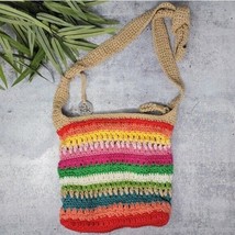 The Sak | Rainbow Striped Crochet Crossbody Bag - £26.63 GBP