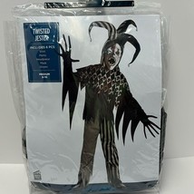 Twisted Jester Boys Halloween Costume size medium 6 piece set mask is ru... - £19.13 GBP