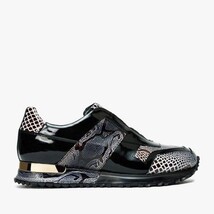 The Milano Snk Black & White Leather Men Sneaker image 9