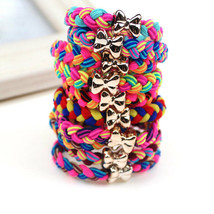 Women Elastic Hair Accessories Ties Rubber Band Ropes Ring Ponytail Hold... - £1.98 GBP+
