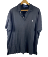 Ralph Lauren Polo Shirt Size XXL 2XL Mens Pima Soft Touch Black Knit Sho... - $519.07 MXN