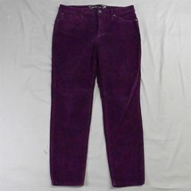 Seven7 14 Purple Corduroy Ultra High Rise Skinny Stretch Womens Cords Pants - $18.13