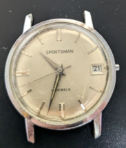 Vintage Sportsman 17 Jewel Man&#39;s Watch for Parts / Repair - $26.72