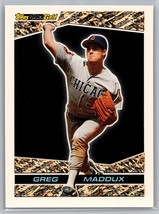 VTG 1993 Topps #12 Greg Maddux Black Gold Card Chicago Cubs HOF Atlanta Braves - £0.92 GBP