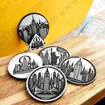 Big Apple Coaster Set – NYC Keepsake Gift - $30.00