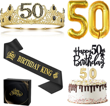 50Th Birthday Gifts for Men, 50Th Birthday Decorations for Men, 50 Birthday King - £29.26 GBP