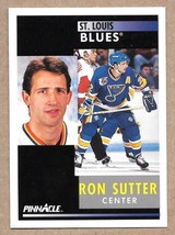 1991-92 Pinnacle #95 Ron Sutter St. Louis Blues - £1.55 GBP