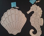 Seaside Beach Shore Scallop &amp; Seahorse Hanging Icons 1/Pk SB24g Select Icon - $3.99