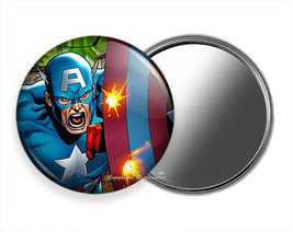 Captain America First Avenger Super Hero Purse Makeup Handheld Mirror Gift Idea - £11.76 GBP+