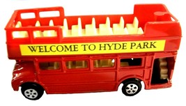 Red Double Decker Sight Seeing Bus Die Cast Metal Collectible Pencil Sha... - $6.90
