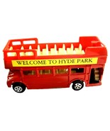 Red Double Decker Sight Seeing Bus Die Cast Metal Collectible Pencil Sha... - £6.44 GBP