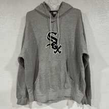 Vintage Nike Chicago White Sox Center Swoosh Hoodie Pullover Size L Mens Grey - $60.82