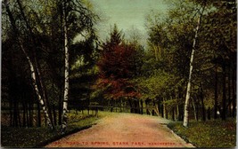 Stark Park Road To Spring West Manchester NH New Hampshire UNP DB Postcard L4 - £7.75 GBP