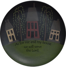 Wood Plate   G32152- As for Me and My House, We will serve the Lord   - £15.94 GBP