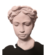 Anthropologie Aphrodite Greek Statue Bust Planter Head Outdoor Garden Ce... - $43.56