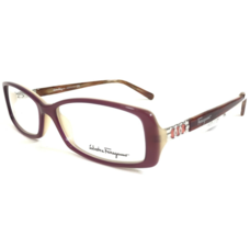 Salvatore Ferragamo Eyeglasses Frames 2615 543 Brown Purple Silver 53-14-130 - £51.38 GBP