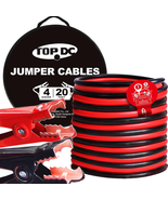 TOPDC 4 Gauge 20 Feet Jumper Cables for Car, SUV and Trucks Battery, Hea... - £33.95 GBP