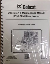Bobcat S590 Skid Steer Operation &amp; Maintenance Manual Operator/Owners 2 ... - $22.08