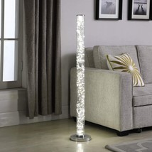Exposed Rope Led Minari Clear and chrome Column Floor Lamp ORE HBL2112 - £63.72 GBP