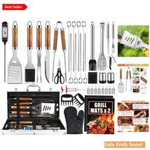 Stainless Steel BBQ Grill Accessories Set for Camping and Backyard Barbe... - $71.23