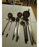 Lot of 6 Vintage and Modern Stainless Steel Metal Soup Chili Ladle - £25.88 GBP