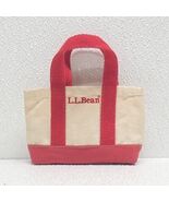 L.L. Bean Boat And Tote Canvas Red Mini Tiny 5 x 3.5 Inch Bag Vintage - $69.59 CAD