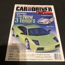 2001 December Car And Driver Magazine The New Three Tenors - £9.34 GBP