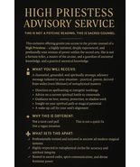 High Priestess Spiritual Advice– Not a Psychic Reading, Expert Occult Co... - $2,241.84 MXN