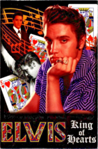 Postcard Elvis Presley  King of Hearts Impersonators 1997 6 x 4 Inches - £5.42 GBP