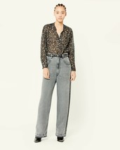 Isabel Marant Etoile Mujer Maria Floral Algodón Estampado Negro Blusa To... - £86.78 GBP