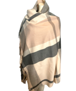 J.Crew Pink and Gray Plaid Scarf - $522.62 MXN