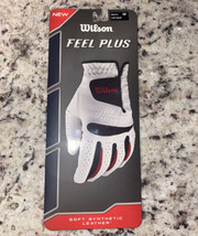 Wilson Feel Plus Golf Glove, Men&#39;s Left  Hand, size M, Soft Synthetic Leather - £6.89 GBP