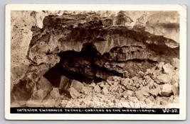 Craters of the Moon Interior Entrance to Cave Idaho RPPC Postcard F24 - £10.35 GBP