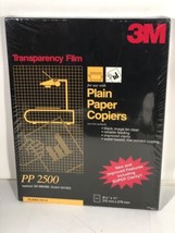 3M Transperancy Film PP2500 8 1/2&quot;x11&quot; 215mmx279mm 100 Count Box Made In... - £19.45 GBP