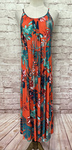 H&amp;M MAMA Tropical Floral Sleeveless Midi Dress Casual Knit Maternity Size M - £28.32 GBP
