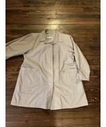 London Fog Beige Trench Coat Women&#39;s Size 18W Vintage - $37.94 CAD