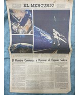 Giornale Cile &quot;El Mercurio&quot; L&#39;uomo inizia a dominare lo spazio 02/10/1966 - $332.11 MXN