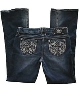 VANITY Collecton ~ Size 32 ~ 31&quot; Inseam ~ Dark Wash ~ 8&quot; Mid Rise Blue J... - $105.25 CAD