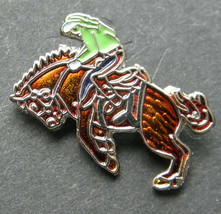 The Rodeo Bronco Cowboy And Horse Rider Lapel Pin Badge 3/4 Inch - £4.49 GBP