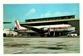 S F Air Douglas DC 6 at Nice 1977 Airplane Postcard - £5.51 GBP